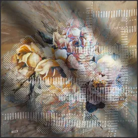 Aker Mira Floral Pure Silk Scarf No. 11