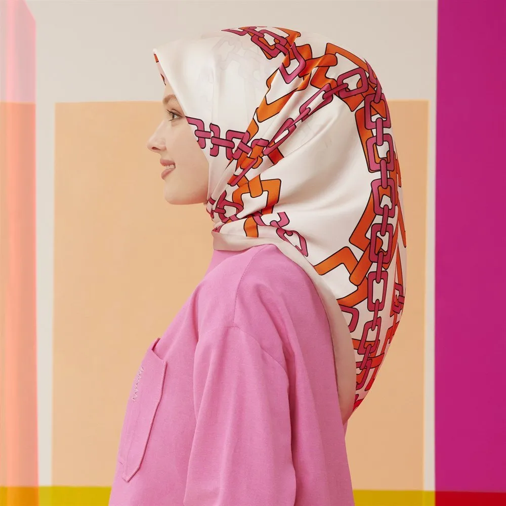 Armine Love Chain Ladies Silk Scarf No 1