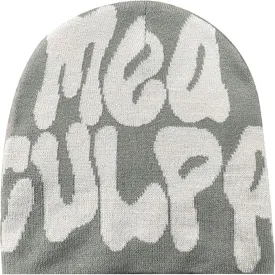 Beanie Y2k Hat MEA Culpa Graphic Beanies Design Winter Warm Hats Knit Skull Cap for Men Women
