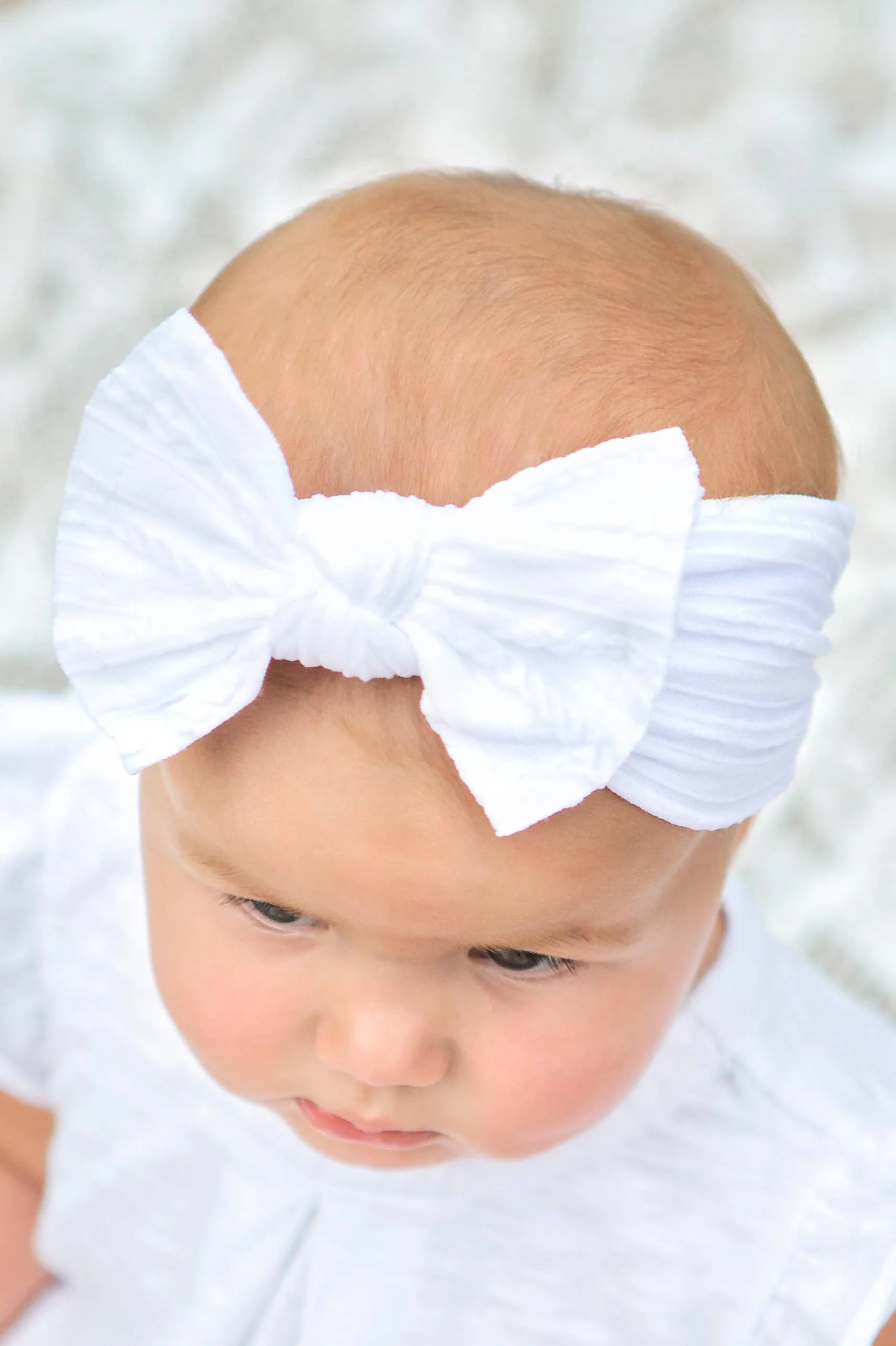 Cable Knit Bow Headband: Mustard