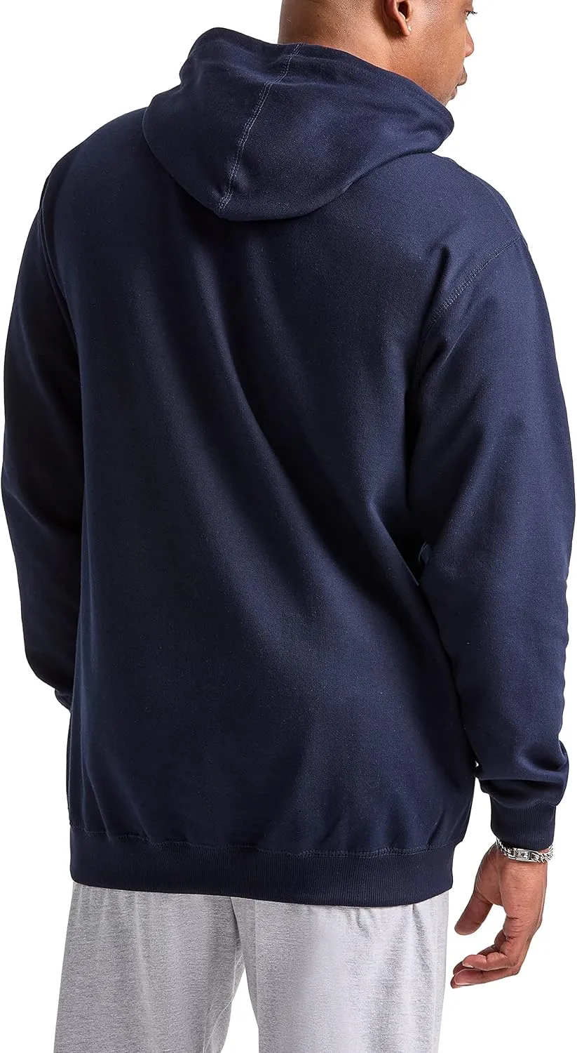 Champion Men's Powerblend Fleece Hoodie, Hooded Sweatshirt For Men, Script (Reg. or Big & Tall)