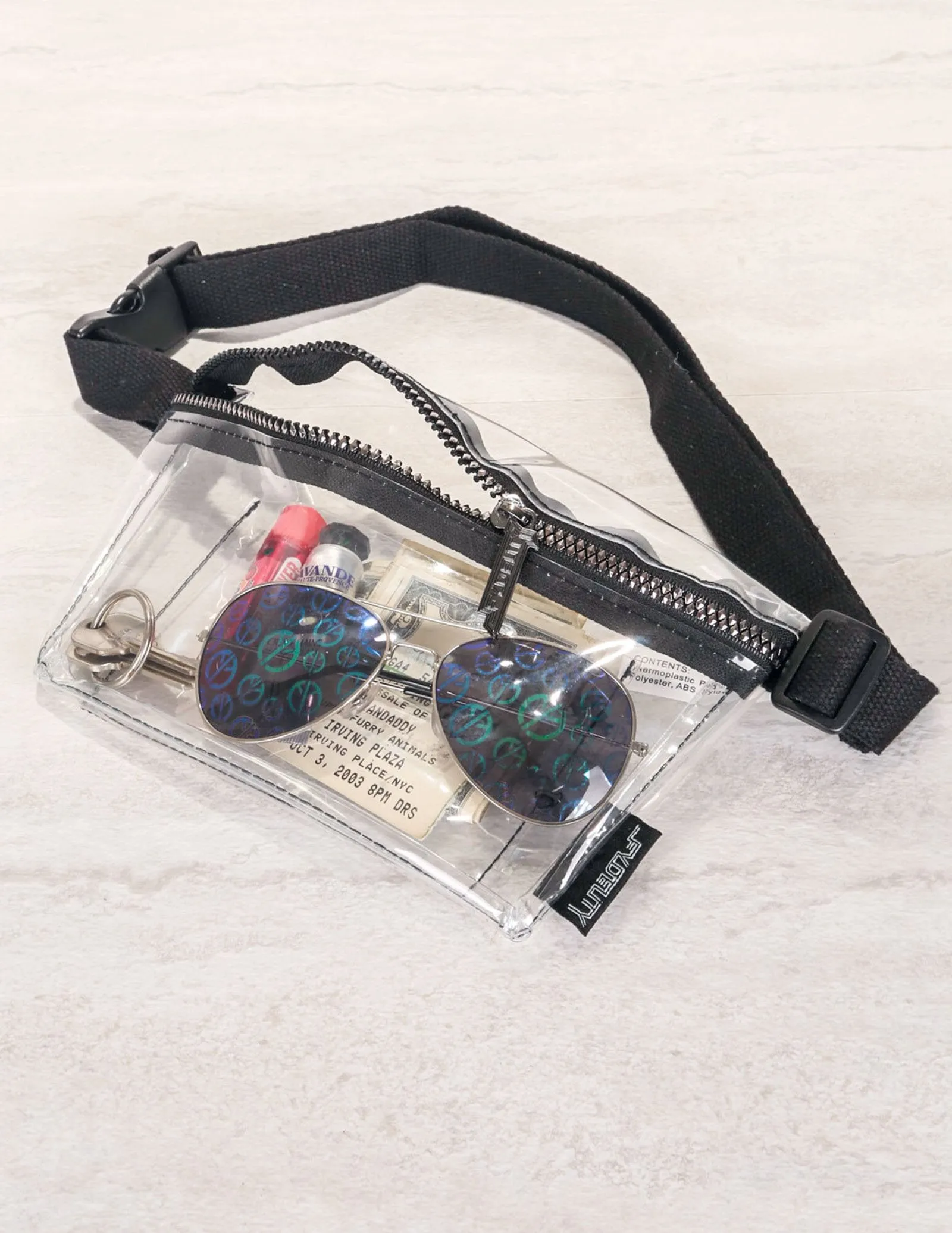 Fanny Pack | Slim |TRANSPARENT CRYSTAL Clear