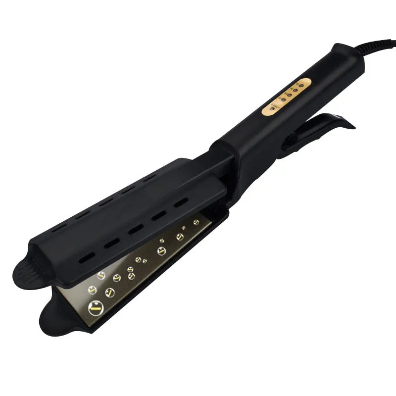 Hair Straightener Four-gear temperature adjustment Ceramic Tourmaline Ionic Flat Iron Hair Straightener For Women Widen panel