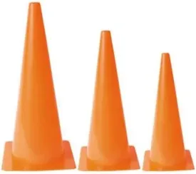 High Visibility, Orange Molded Plastic Cones, Lightweight and Easy to Stack, for Markers and Activities, School Equipment