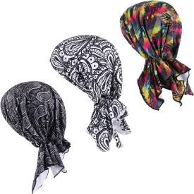 KAKU NANU Women Turban Chemo Beanies Pre Tied Caps Baggy Slouchy Headwear Sleep Scarf