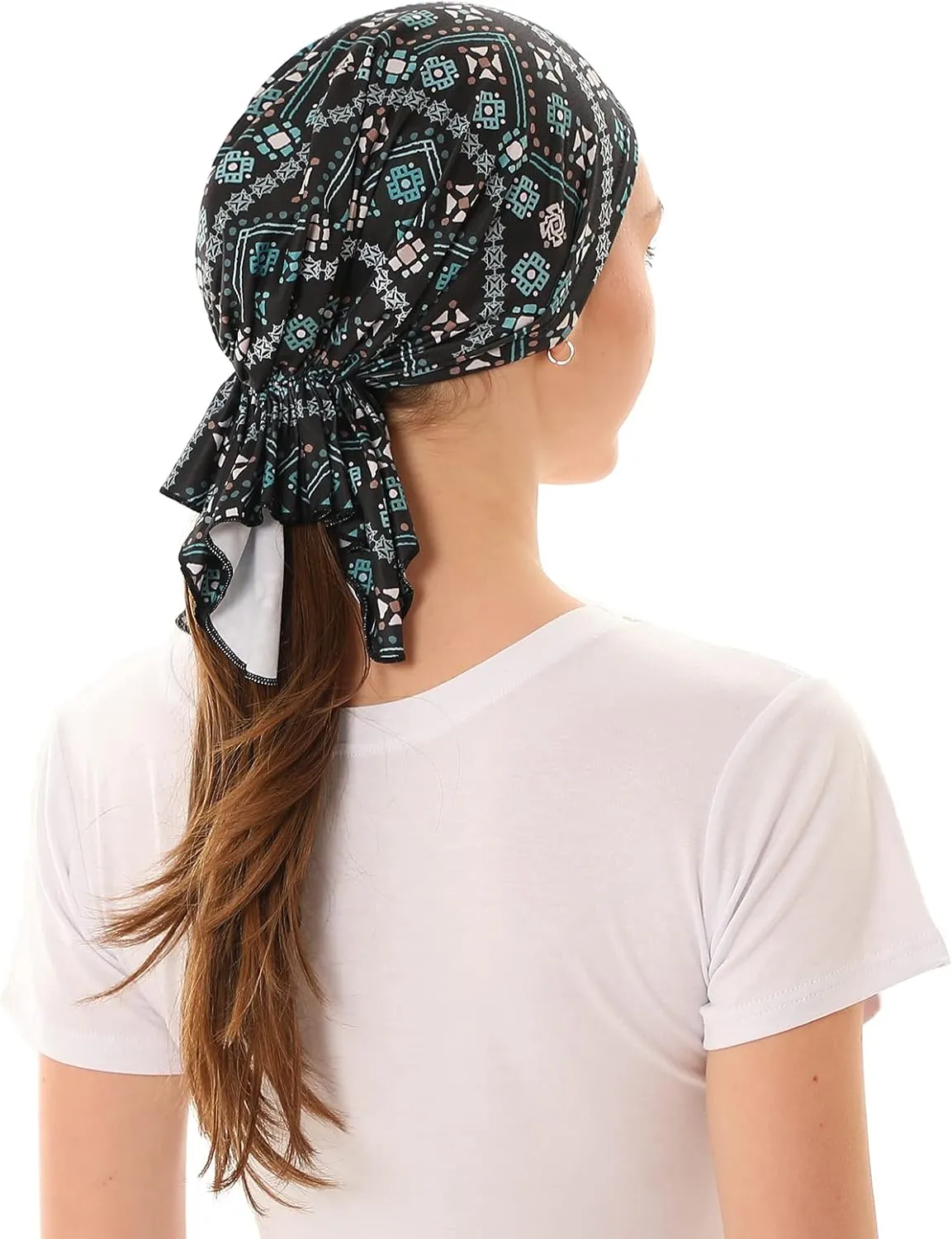 KAKU NANU Women Turban Chemo Beanies Pre Tied Caps Baggy Slouchy Headwear Sleep Scarf
