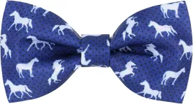 Men's Horse Race Bow Tie Satin Silk Pre-tied Solid Horse Racing Bow Ties for Men with Gift Box