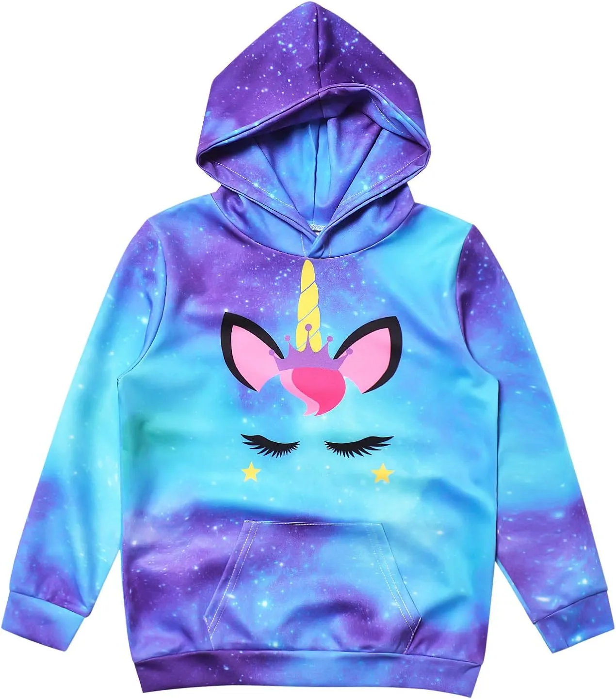 Perfashion Girls' Novelty Hoodies Kids Pullover Sweatershirts 4-13Years