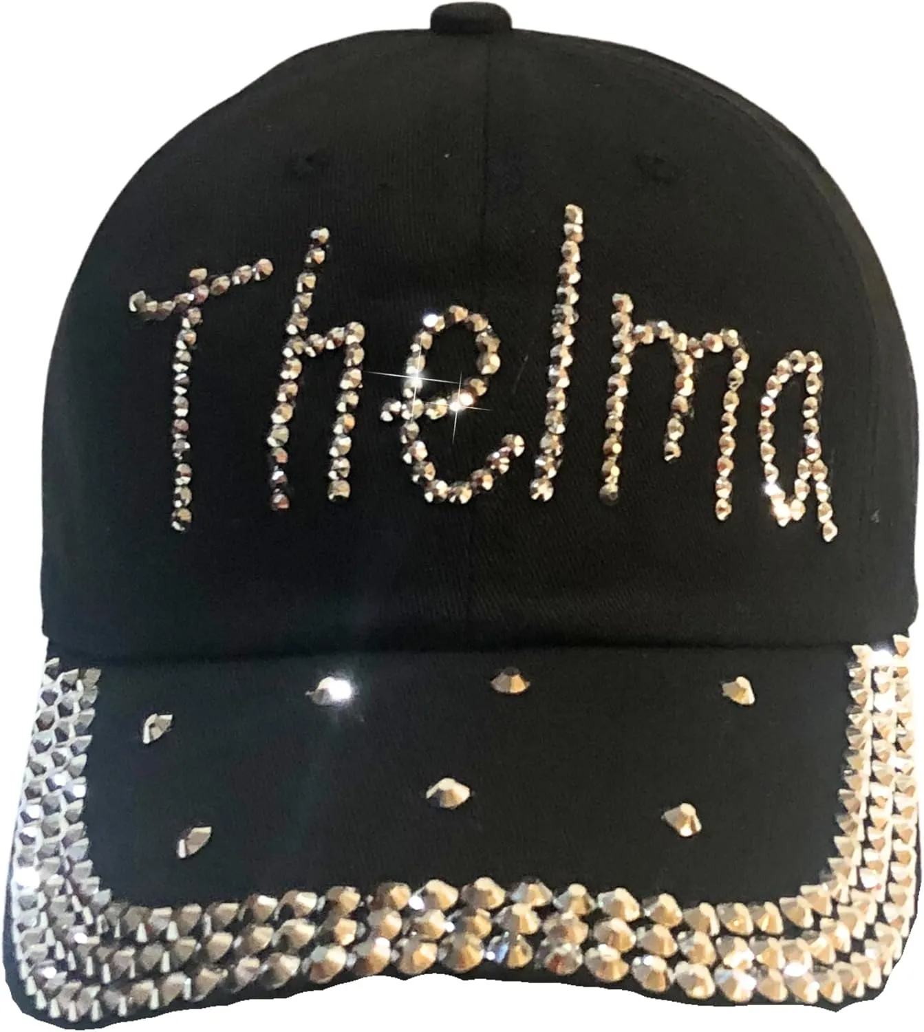 Popfizzy Bedazzled Hat for Women and Girls, Rhinestone Denim and Diamond Hat, Fun Adult Bling Hats, Sparkly Gifts, One Size