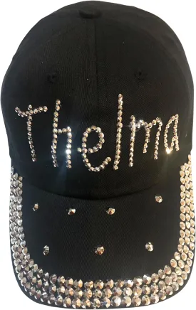 Popfizzy Bedazzled Hat for Women and Girls, Rhinestone Denim and Diamond Hat, Fun Adult Bling Hats, Sparkly Gifts, One Size