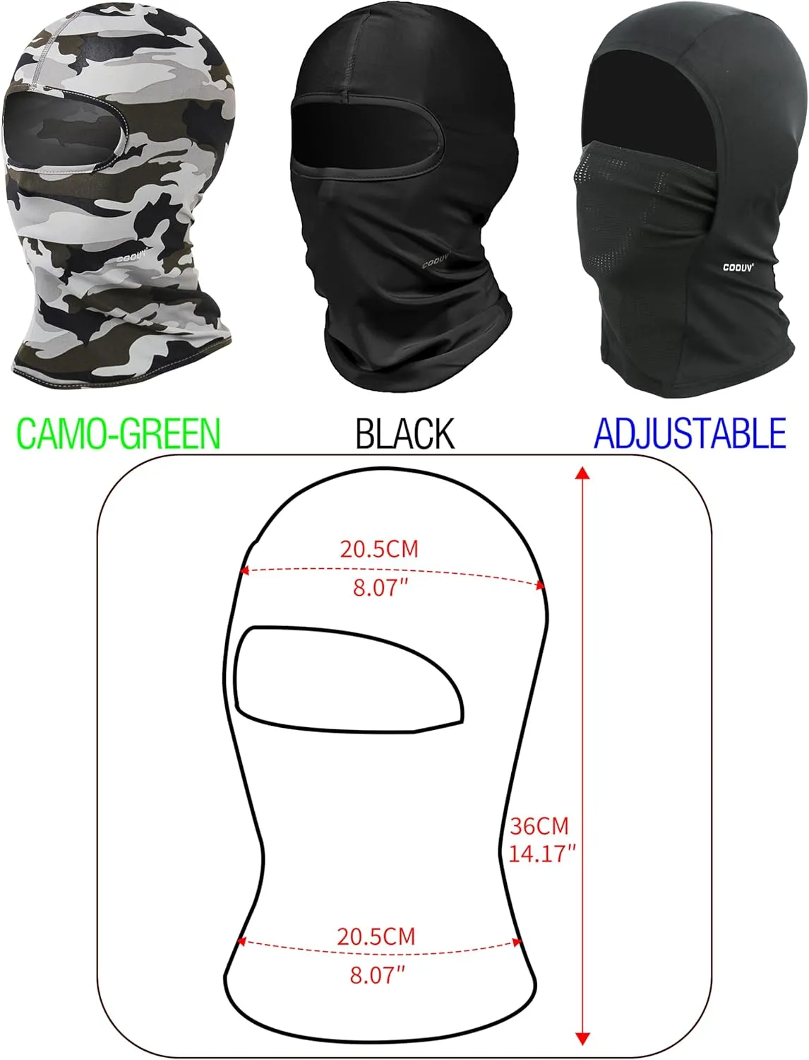 Sun Protection UPF50  Ice Silk Fabric Cooling Balaclava Face Mask Ultrathin Smooth Soft