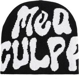 TaowaveWomen Beanie Y2k Hat,MEA Culpa Graphic Beanies Designs,Winter Hat Knit Skull Cap