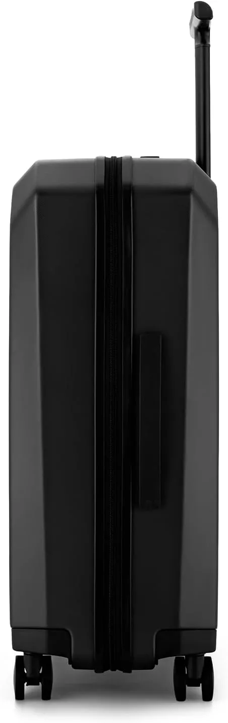 Ti Hard Shell Carry on Luggage Airline Approved, Carry on Suitcases with Wheels,PC Luminous Textured Travel Luggage, TSA Approved, 20 Inch Carry-On (Midnight Black, Carry-On 20-Inch)
