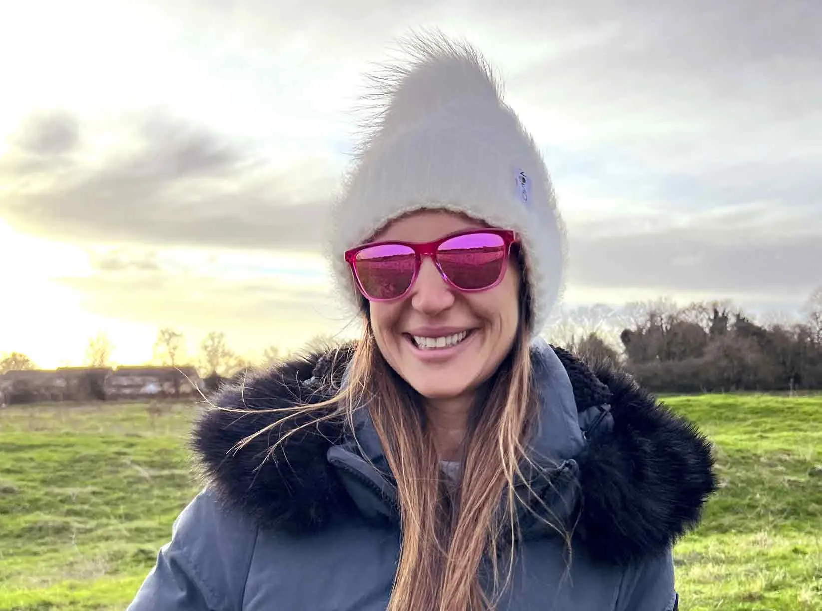 White Bobble Beanie
