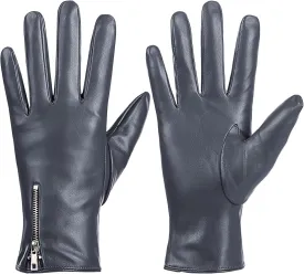 Winter Leather Gloves for Women, Touchscreen Texting Warm Driving Gloves